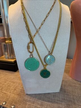 GWP For Louis Vuitton PICK ONE Green zipper pull charms upcycled 18kg plated